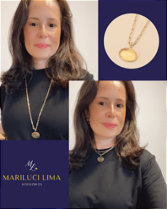 COLAR CRISTAL AMARELO