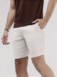Short Linho Comfort Areia