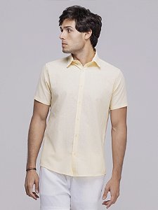 Camisa Linho Amarela