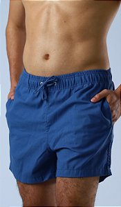 Short Linho Píer Azul Escuro
