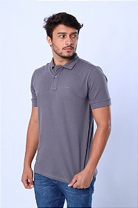 Camisa Polo Cinza TST