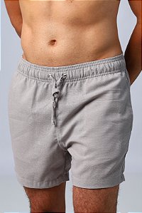 Short Linho Píer Cinza