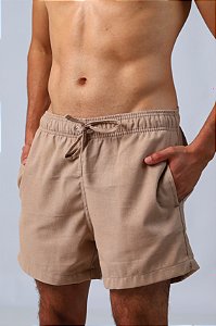Short Linho Píer Cáqui