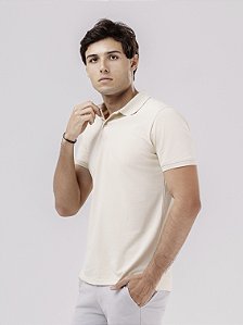 Camisa Polo Piquet Pima Creme
