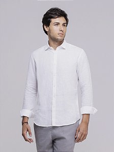 Camisa Puro Linho ML Branca