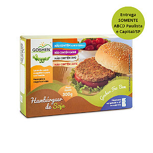 Hambúrguer de Soja Vegano 300g - Goshen