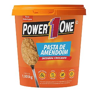 Pasta de Amendoim Integral Crocante 1kg - Power One