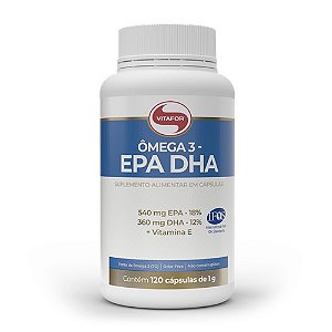 Ômega 3 - EPA DHA 1000mg 120 cápsulas - Vitafor