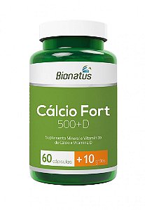 Cálcio Fort 500+D 70 comprimidos - Bionatus