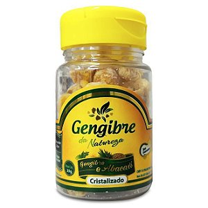 Cristais de Gengibre com Abacaxi 40g - Gengibre da Natureza