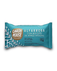 Biscoito de Arroz Integral coberto com Alfarroba 10g - Carob House