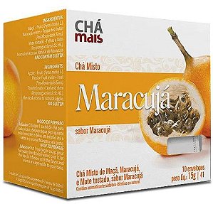 Chá Misto sabor Maracujá 10 sachês - Chá Mais