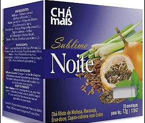 Chá Misto Sublime Noite 10 sachês - Chá Mais