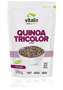 Quinoa Tricolor em Grãos Integral 250g - Vitalin