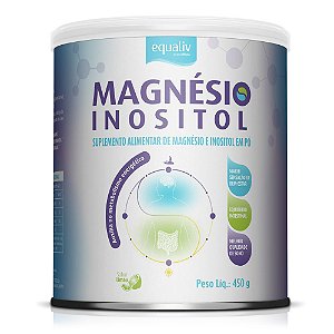 Magnésio Inositol em pó Sabor Limão 450g - Equaliv