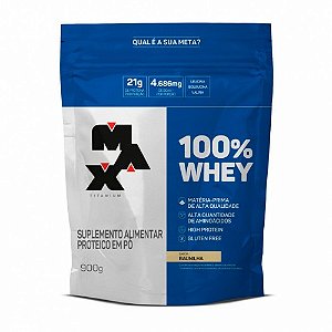 Whey 100% Whey Protein Concentrado Refil 900g - Max Titanium