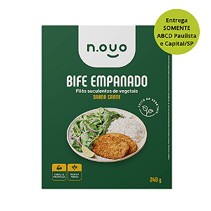 Bife Vegano Empanado sabor Carne 240g - N.OVO