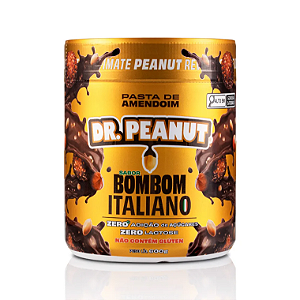 Pasta de Amendoim sabor Bombom Italiano com Whey Protein 600g - Dr. Peanut