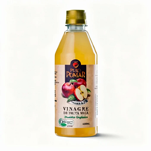 Vinagre de Maçã Orgânico Puro Pomar - 400ml