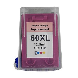 CARTUCHO DE TINTA COMPATÍVEL COM HP 60XL COLOR