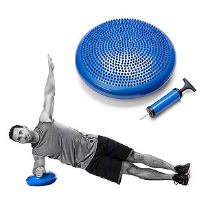 Disco de Equilíbrio Inflável de Pilates Inflável Fisioterapia Com Bomba