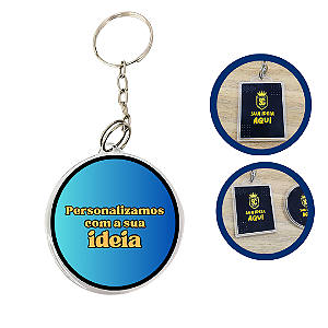 Chaveiro Personalizado e Resinado em Acrílico