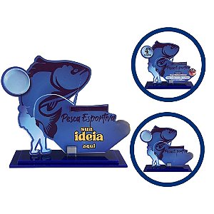 Troféu Pesca Personalizado Em UV Acrílico e MDF