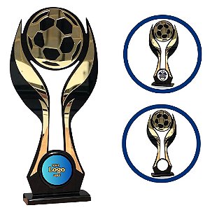 Troféu Futebol Personalizado Em UV Acrílico e MDF