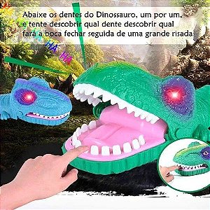 Dinossauro Rex Jogo de Apertar com Luz e Som - Cim