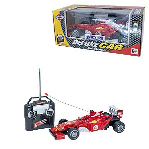 Carrinho de Controle Remoto F1 Ferrari Infantil Criança + 3 Anos