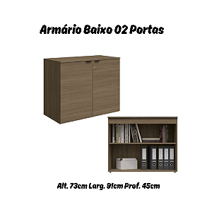 Armário Baixo 2 Portas Ref. F206 - Linha Frame - Kappesberg