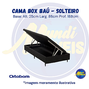 Base Baú 0,88 Solteiro - Ortobom