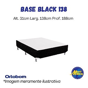 Cama Box Light Black 1,38 (Casal) - Ortobom
