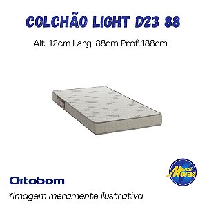 Colchão Light D23 0,88 (Solteiro) - Espuma - Ortobom