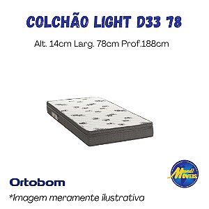 Colchão Light D33 0,78 (Solteiro) - Espuma - Ortobom