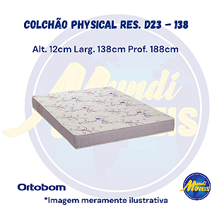 Colchão de Espuma D23 1,38 (Casal) - Ortobom
