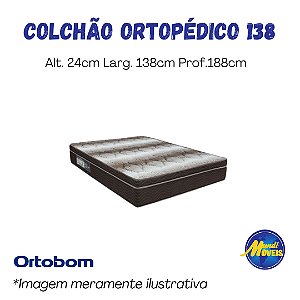 Colchão Ortopédico 1,38 (Casal) - Espuma - Ortobom