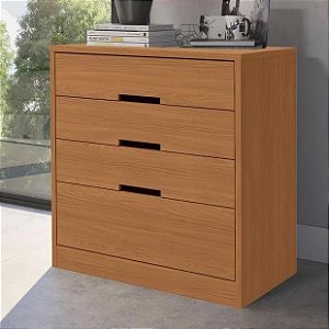 Cômoda 03 Gavetas 01 Gavetão - Ref. S824 - Canela - Kappesberg