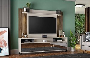 Home Theater NT1080 - Off White / Nogal Trend - Notável Móveis