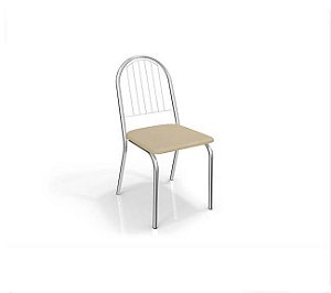 Par de Cadeiras Noruega Cromado - Nude - Kappesberg