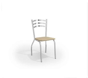 Par de Cadeiras Portugal Cromado - Nude - Kappesberg