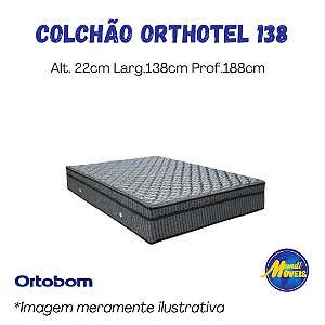 Colchão Orthotel Luxo 1.38 (Casal) - Molas Nanolastic - Ortobom