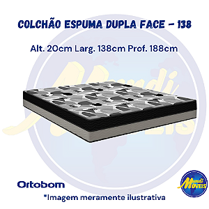 Colchão de Espuma Dupla Face 1.38 - (Casal) - Ortobom