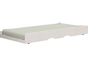 Cama Auxiliar Teen 7160A - Branco - Móveis Castro