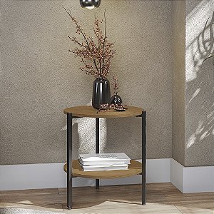 Mesa de Centro - Ref. LI017 - Canela/Preto - Linha Industrial - Kappesberg