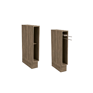 Nicho Toalheiro 15cm - Ref. G740 - Nogal - Linha Maxxi - Kappesberg