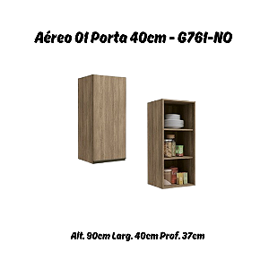 Aéreo 01 Porta 40cm - Ref. G761 - Nogal - Linha Maxxi - Kappesberg