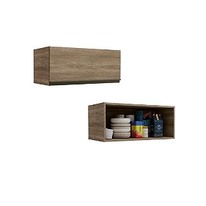 Aéreo 01 Porta Basculante 70cm - Ref. G769 - Nogal - Linha Maxxi - Kappesberg