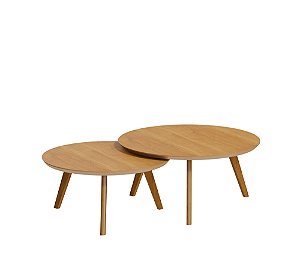 Conjunto Mesa de Centro Classic Redonda - Ref. 60281 - Nature - Imcal