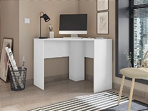Mesa Escrivaninha de Canto Cubic - Branco - Caemmun